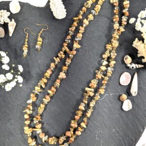 Gemstone Double Necklace set