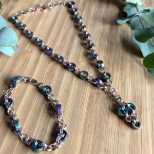 Hematite Donut 2 in 2 Set