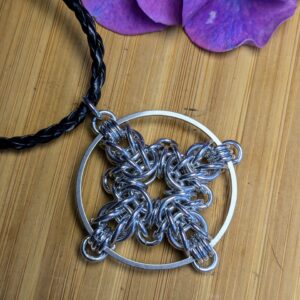 Crux Quadrata Chainmaille Pendant